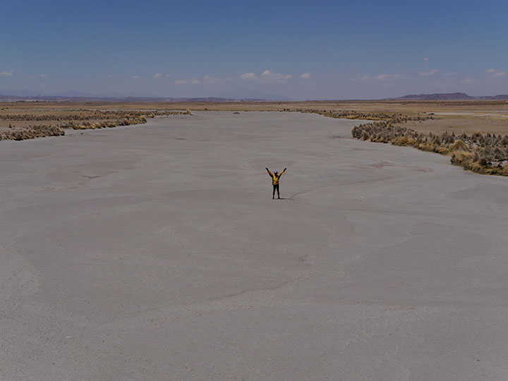 Ausgetrocknetes Flussbett - Bolivien